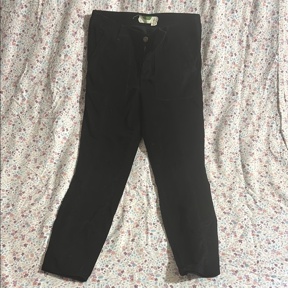 Women’s Corduroy Black Pants | Size 30